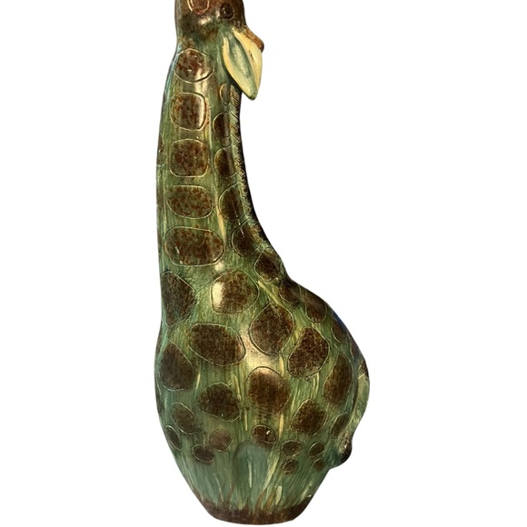 Vintage Giraffe Pottery Vase – Unique Mid-Century Modern Décor - Picture 9 of 10